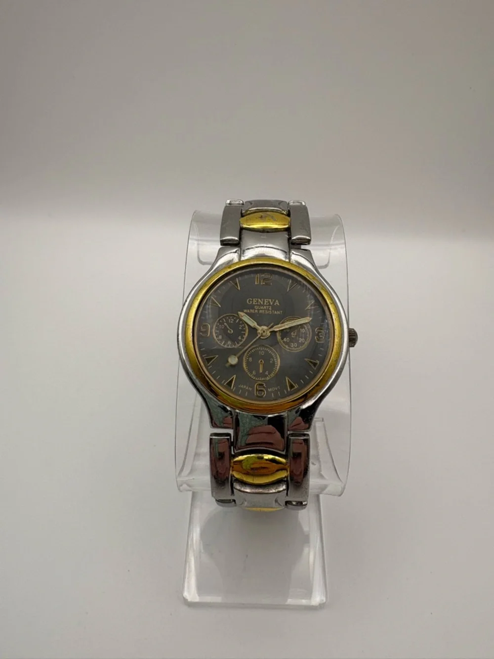 Geneva Two-Tone Silver &‎ Gold Men’s Watch